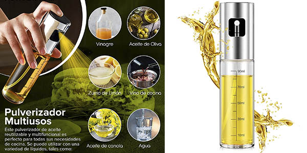 Pulverizador de Aceite Portentum 100 ml: Controla tu Cocina con Estilo y Ahorro por 5,90 €