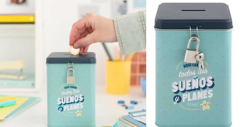 Hucha Mr.Wonderful con mensaje inspirador y 55% de descuento: ahorra tus sueños por solo 10,95 €