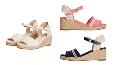 Sandalias Tommy Hilfiger con cuña y flecos para mujer con casi 50% de descuento en Amazon
