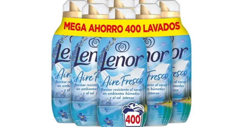 Pack 8x Suavizante Lenor Frescor Alpino: Frescura Duradera y Ahorro del 41% en Amazon