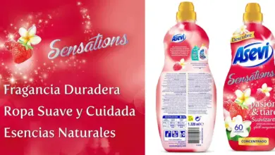 Suavizante Asevi Sensations Pasión & Tiaré: 60 lavados con aroma natural y un 28% de descuento