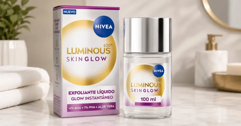 Exfoliante Líquido Nivea LUMINOUS630 Skin Glow con 38% de Descuento para una Piel Radiante