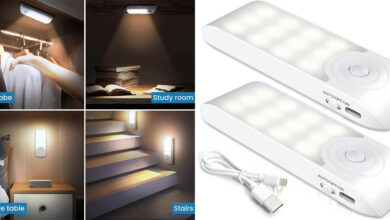 Pack 2x Luces LED TEAMPD para armarios con sensor de movimiento por solo 10,81 € con 23% de descuento
