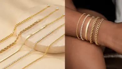 Set de 5 pulseras Emibele bañadas en oro 14K por solo 8,76 € con un 42% de descuento