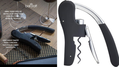 Sacacorchos de palanca BarCraft: Elegancia y facilidad para abrir tus vinos con un 23% de descuento