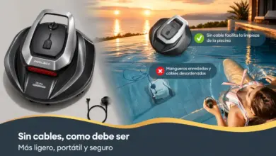 Robot limpiafondos inalámbrico Pooleco para piscinas: limpieza eficiente y sin cables por 149,99 € con un 38% de descuento