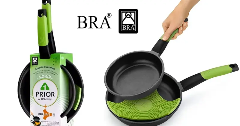 Juego de sartenes Bra Prior con 46% de descuento: cocina con comodidad y calidad