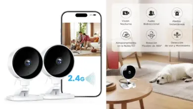 Pack económico de 2 cámaras WiFi Wolfang con visión nocturna y detección humana por 19,94 € con 34% de descuento