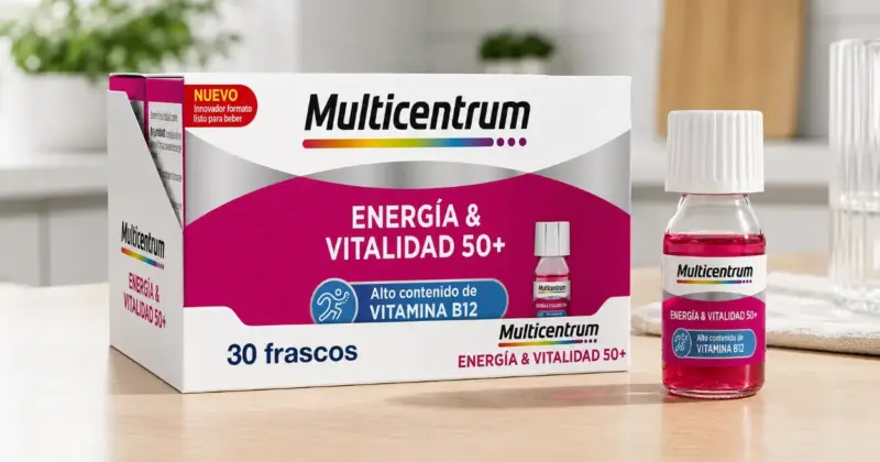 Multicentrum Energía & Vitalidad 50+ Líquido: Apoyo Nutricional para Mayores con Un 27% de Descuento