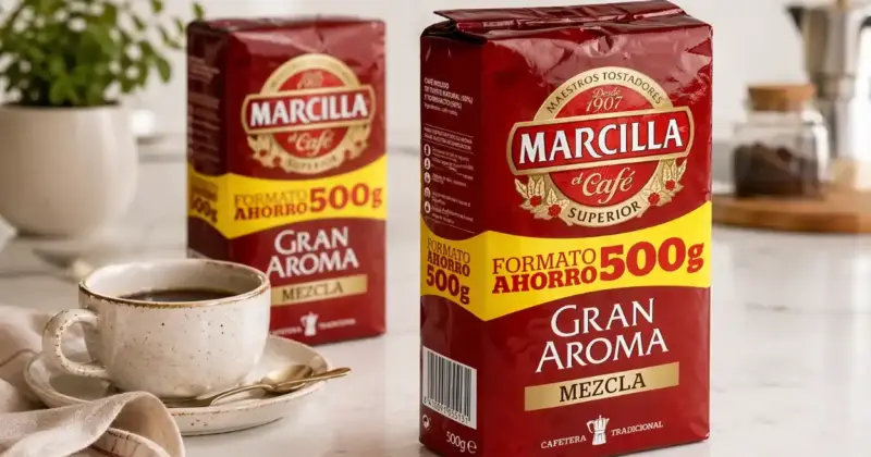 Café Molido Marcilla Gran Aroma Mezcla de 500 g con 26% de Descuento en Amazon
