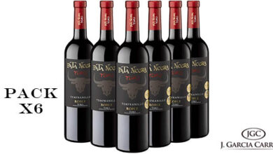 Oferta especial: Pack de 6 botellas de Vino tinto Pata Negra Roble D.O Toro con un 20% de descuento