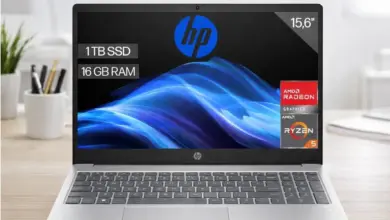 Portátil HP BU7J0EA de 15.6'' con Ryzen 5, 16 GB RAM y 1 TB SSD a sólo 449€ con gran descuento