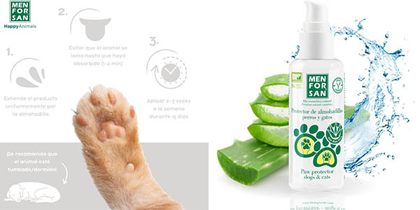 Gel protector Menforsan: cuida las almohadillas de tu perro o gato con un 39% de descuento