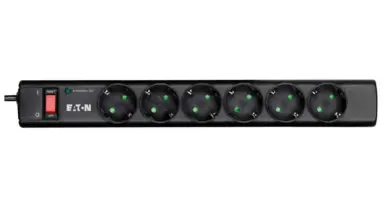 Regleta Eaton de 6 tomas con protección contra sobretensiones por 14,99 € con 28% de descuento