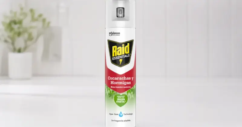 Raid Essentials Insecticida contra Cucarachas y Hormigas: Efecto Rápido con 32% de Descuento
