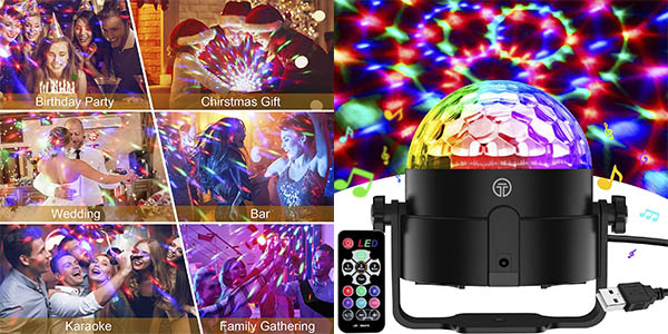 Bola de luz LED Gobikey para fiestas con control remoto y 35% de descuento por 12,37€