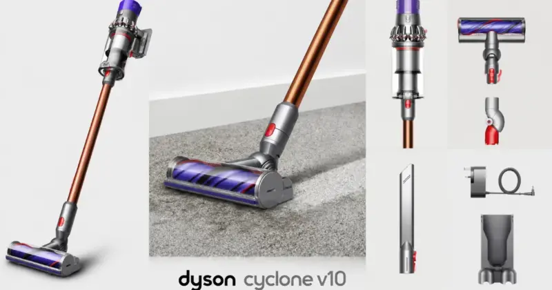 Aspiradora Dyson Cyclone V10 con adaptador para zonas difíciles por 379€ con 21% de descuento