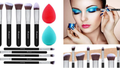 Set de 10 brochas y 2 esponjas Beakey: la opción suave y completa para tu maquillaje con un 25% de descuento