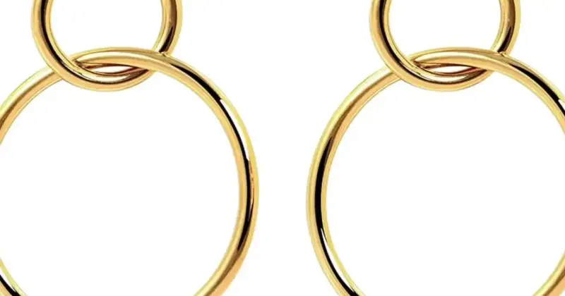 Pendientes Singularu Sister en baño de oro 18K con 39% de descuento en Amazon