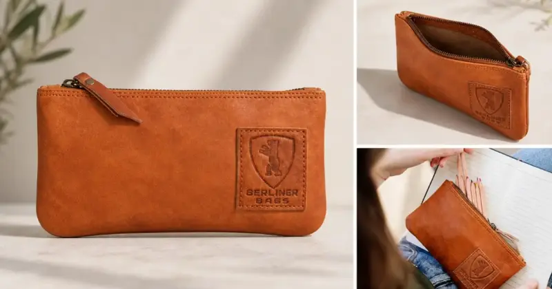 Estuche de piel auténtica Berliner Bags con 35% de descuento, ideal para organizar tus accesorios diarios