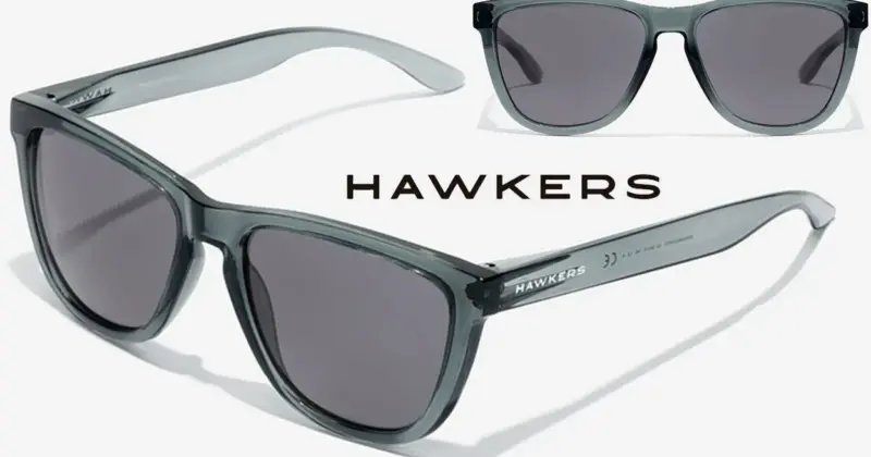 Hawkers One Raw Black Transparent Dark: Gafas de sol estilo icónico con un 21% de descuento en Amazon