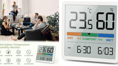 Termohigrómetro digital Noklead NK5253 con lectura precisa y diseño compacto por 11,04 €
