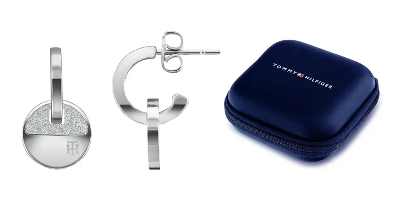 Pendientes colgantes Tommy Hilfiger de acero inoxidable para mujer con un 31% de descuento