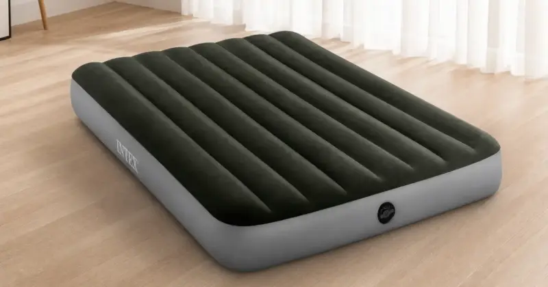 Colchón hinchable INTEX Downy 2 plazas con bomba de pie: comodidad y practicidad por 15,22 € con 35% de descuento