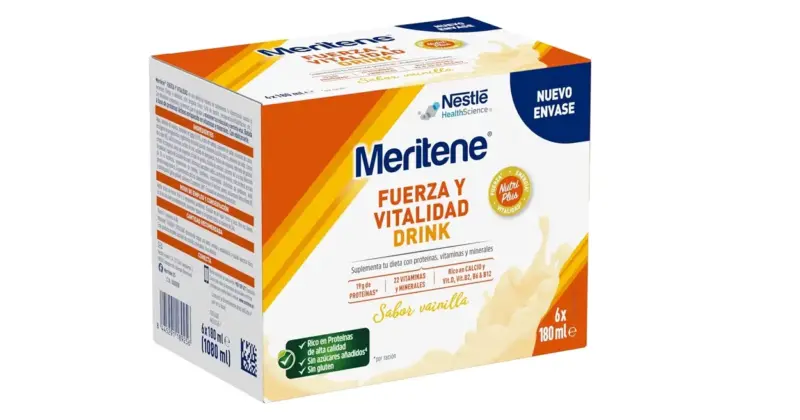 Pack x6 Batidos Meritene Fuerza y Vitalidad 180 ml con 17% de descuento en Amazon para reforzar tu energía diaria