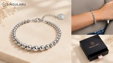 Pulsera Grow Pebbles de Singularu en acero inoxidable con un diseño maxi y gran descuento del 41%