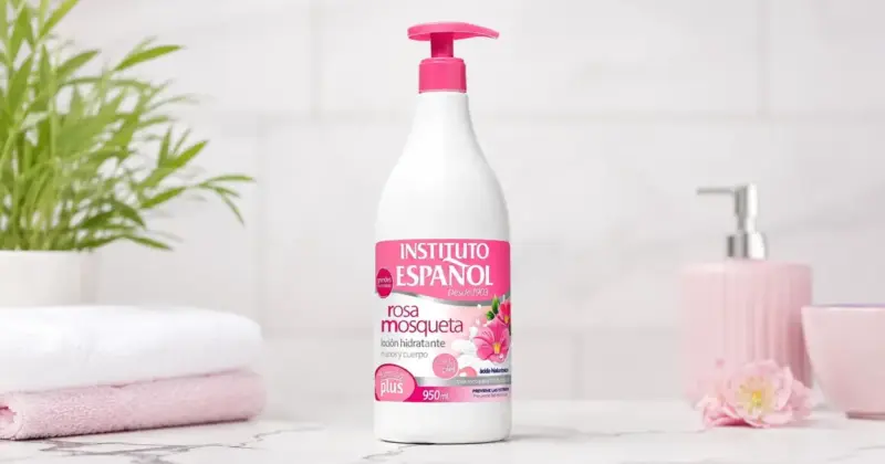 Loción Hidratante Rosa Mosqueta Instituto Español: Gran formato con un 32% de descuento por solo 3,50 €