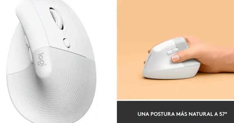 Logitech Lift: Ratón vertical inalámbrico ergonómico con 41% de descuento en Amazon