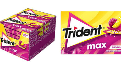 Pack de 12 paquetes de chicles Trident Max Frambuesa Limón con 20% de descuento en Amazon