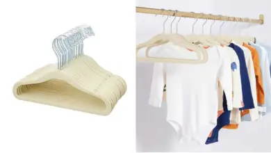 Pack de 30 perchas antideslizantes Amazon Basics para ropa infantil con 23% de descuento