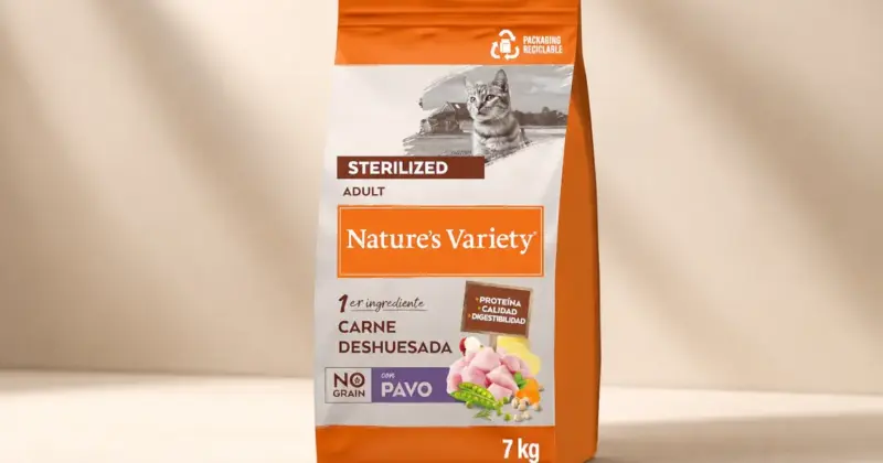 Pienso Nature's Variety No Grain para gatos esterilizados: receta sin cereales con un 31% de descuento