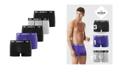 Pack x5 Bóxers Umbro para hombre: comodidad y sujección desde 13,93 € con 60% de descuento