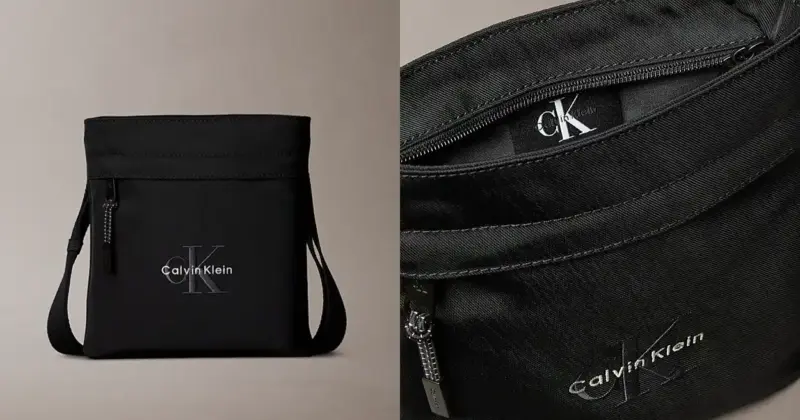 Bolso bandolera Calvin Klein Bold Flatpack para hombre con gran descuento: diseño funcional y precio irresistible
