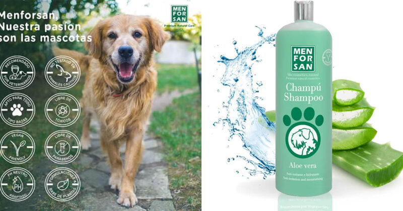 Champú Menforsan Aloe Vera para perros: cuidado suave con 36% de descuento