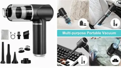 Aspiradora de mano Piarhlie 4 en 1 con 30 kPa y carga USB-C por sólo 22,05 € con un 51% de descuento