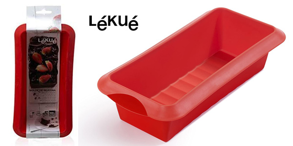 Molde de silicona rectangular Lékué de 24 cm con 24% de descuento, ideal para repostería sin complicaciones