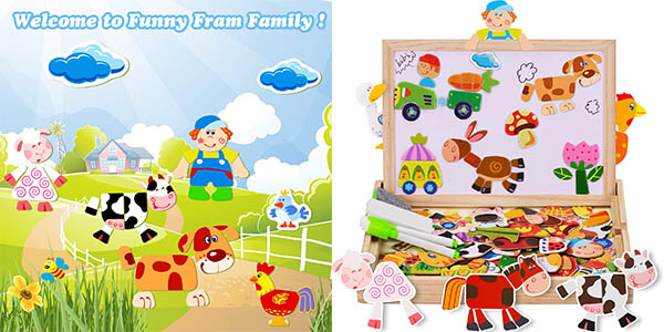 Juego infantil magnético de COOLJOY: creatividad y diversión por sólo 13,99 € con descuento