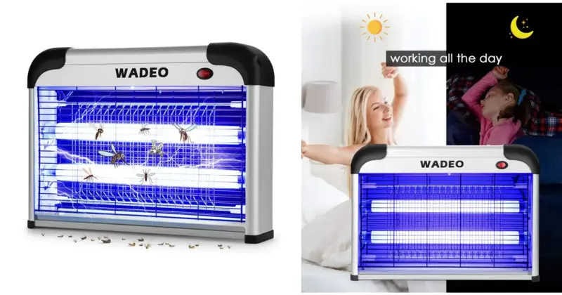 Lámpara matamosquitos eléctrica Wadeo con luz UV: eficaz, silenciosa y con un 38% de descuento
