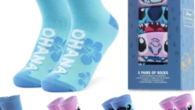 Pack de 5 pares de calcetines altos Disney con diseños divertidos y un 13% de descuento