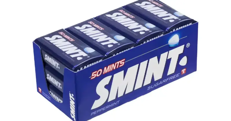 Pack de 12 cajas de caramelos Smint Tin Menta con frescor intenso al 48% de descuento