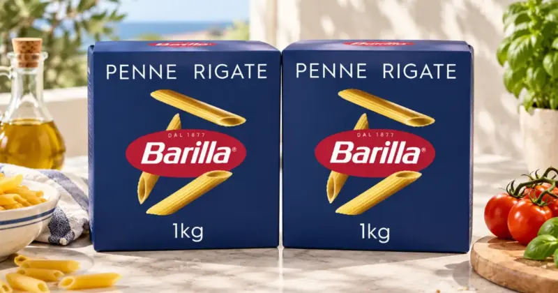 Pack x2 Barilla Penne Rigate 1 kg: Pasta de calidad con 33% de descuento a solo 3,89 €