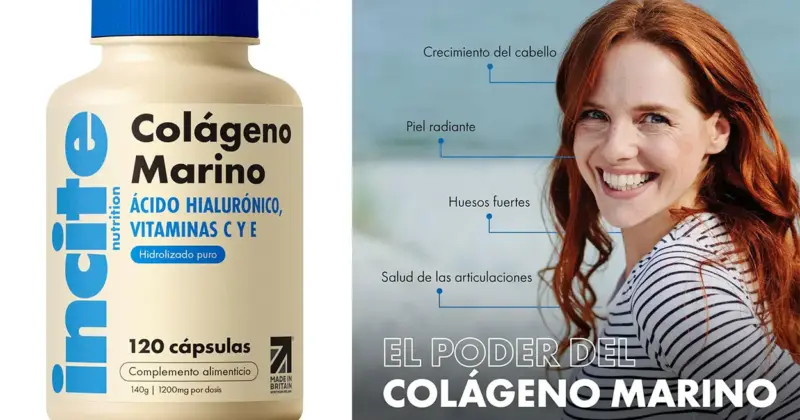 Colágeno Marino Incite con Ácido Hialurónico: Cuida Tu Piel y Articulaciones por Solo 8,99€ con Descuento del 36%