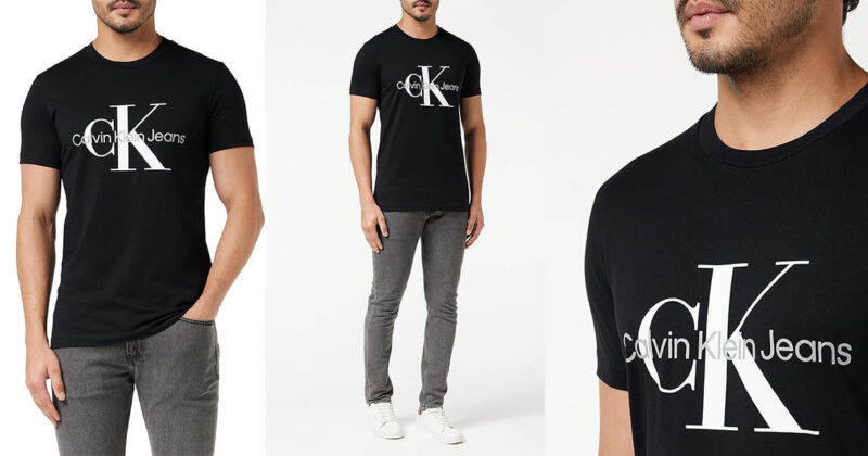 Camiseta Calvin Klein Core Monogram Slim para hombre: calidad, estilo y gran descuento del 40%
