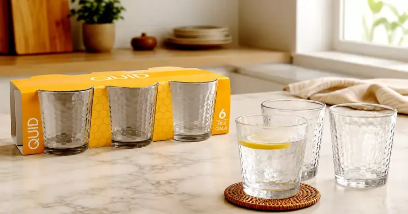 Vasos Quid Gala de 26 cl en pack de 6 con 73% de descuento, ideal para uso diario