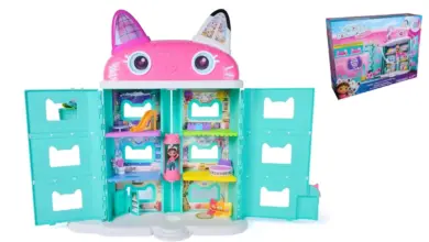 Casa de muñecas de Gabby con 16 accesorios y figura exclusiva al 51% de descuento en Amazon