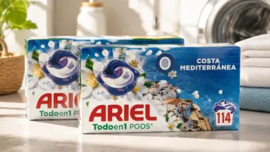 Cápsulas Ariel PODS Brisa Marina y Jazmín para 114 lavados con un 32% de descuento por 27,99 €
